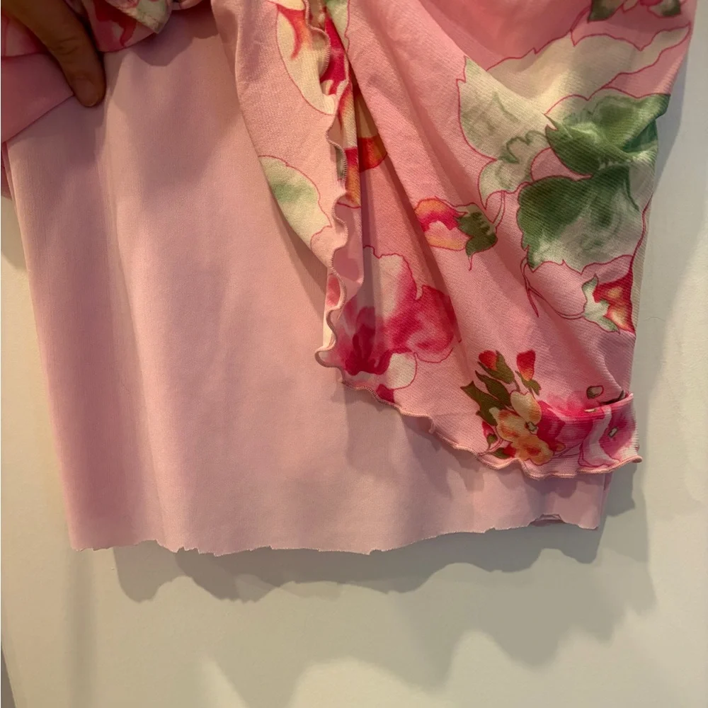 Y2K Floral Pink mini dress - Picture 15 of 15